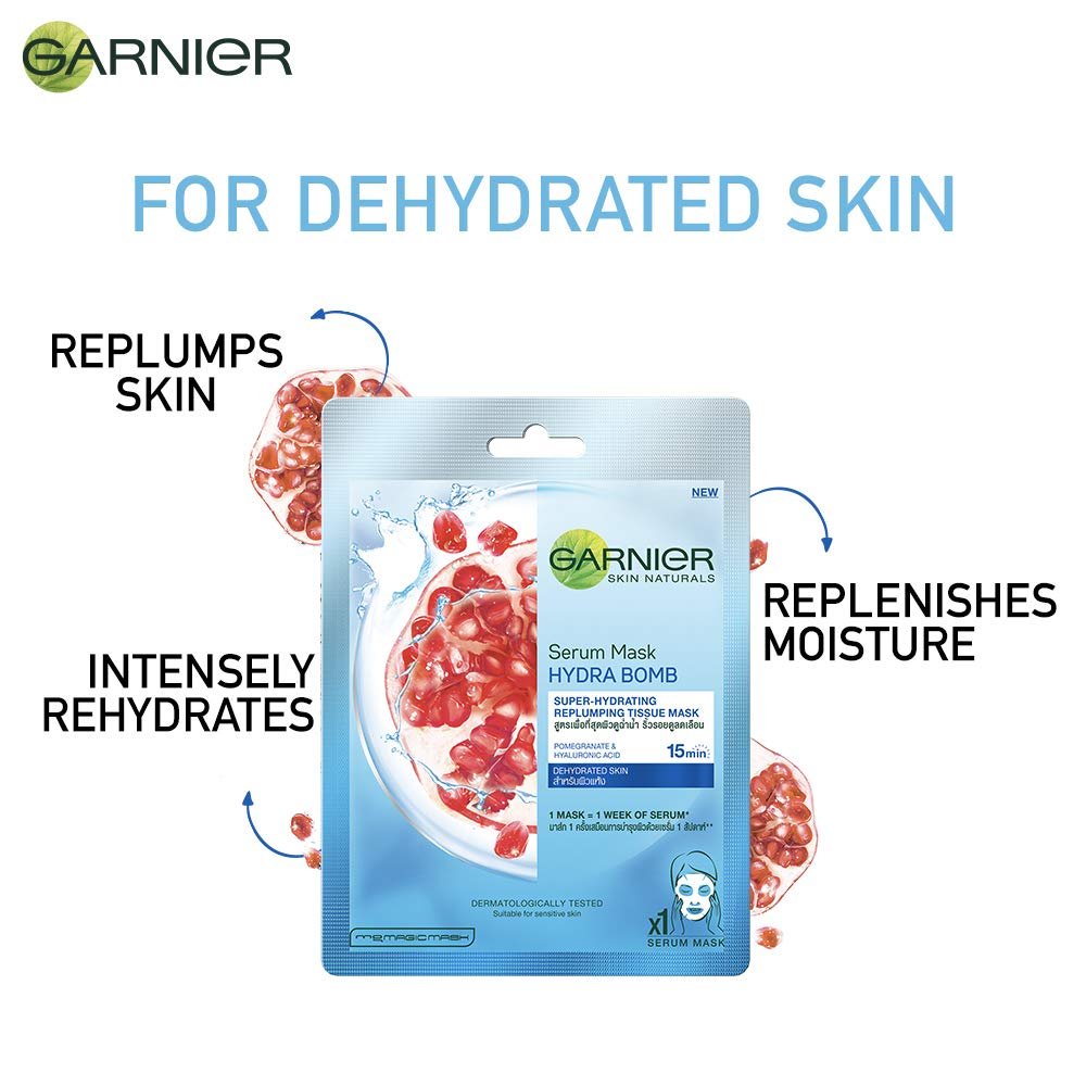 Garnier Hydra Bomb Pomegranate Serum Sheet Mask